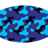 blue camouflage pattern