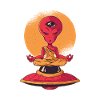 Alien Meditationplanetconspiracycosmosflying sauce