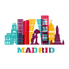 Madrid City Skyline Espagne Landmark