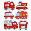 Pompiers véhicules enfants pompiers