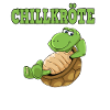 Lustiges Chillkröte Schildkröte Urlaub Chillen