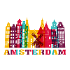 Amsterdam City Skyline Netherlands Landmark