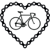 Bicycle chain heart bike