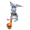 Bunny with alphorn