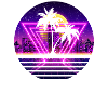 Vaporwave Palm