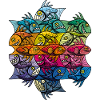 Escherfish style Pattern V