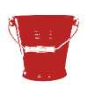 bucket bucket red