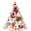Shar-Pei Christmas tree dog Christmas