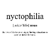 Nyctophilia (nyctophilia) Definition Dictionary