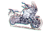 Africa Touring Offroad motorcycle