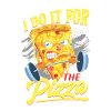 Pizza dumbbell I'm only here for pizza
