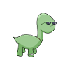 Dino with sunglasses