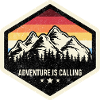 Das Abenteuer ruft Bergwappen