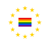 Europe EU stars rainbow flag