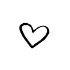 Heart painted