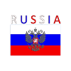 Russia flag - art design