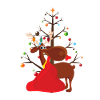 Renne de Noël Joyeux Noël
