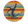 Retro whale