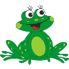 cheerful frog