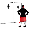 Funny Scotland Kilt Bagpipe Rock Toilett