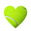 Tennis Heart I Love Tennis