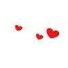 Three red hearts