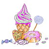Ice cream sundae slik konfekture sukker slik