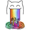 Regenbogen Kotzen Einhorn