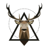 Cerf cerf géométrique