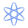 Atom symbol nuclear power