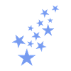 Star asterisk pattern blue