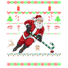 Fult julishockey Santa Claus gåva