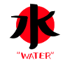 Japoński znak symbolu wody Japonii
