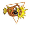 Anglefish Lampfish Pizza Humor Funny cartoon
