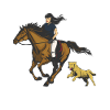 Dogs & horse love