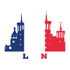 Lyon City Skyline France Landmark Map