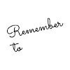 Remember to smile