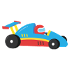 Racer in Race Car