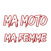 moto et femme