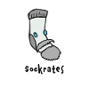 Philosopher Socrates sock philosophy