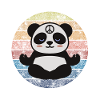 Hippie panda peace not war