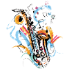 Saxophone painting