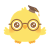Cute Smart Chick Graduate