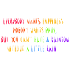 Rainbow saying