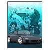 Voiture et moteur Jdm