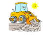Wheel loader excavator
