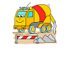 Concrete mixer children