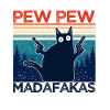 pew pew hauska kissa hauska kissa lahjaidea
