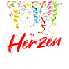 Konfetti Fasching Karneval Herzen
