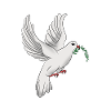 Dove of Peace with Olive Branch Dove Olive Branch